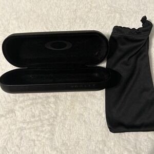 Oakley Genuine Black Hard Clamshell Sunglasses Eyeglasses Case With Bag